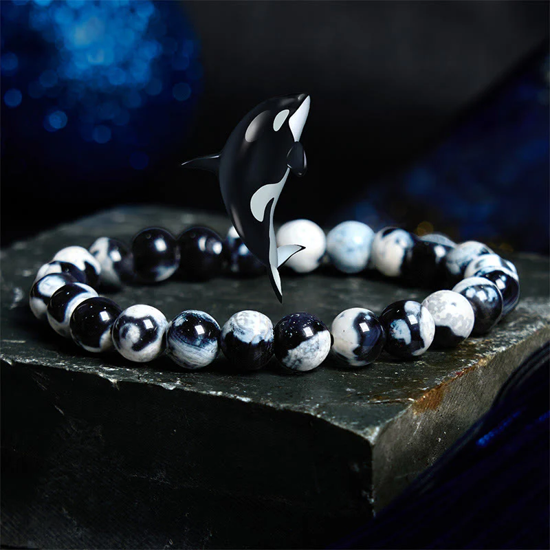 Braccialetto di protezione in agata orca Buddha Stones - Image 2