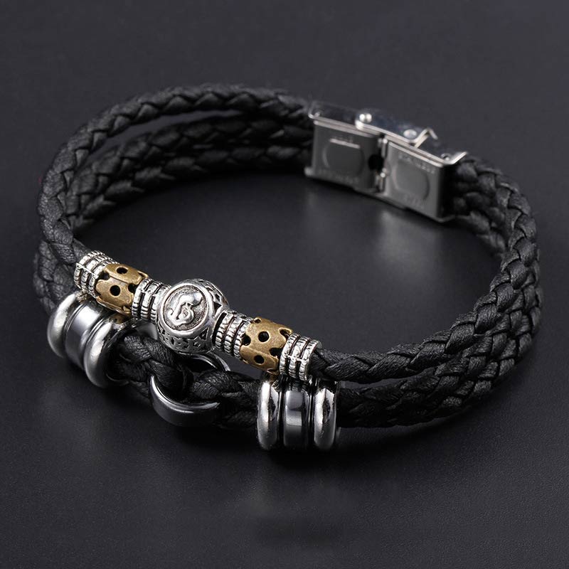 Braccialetto di protezione in ematite con le 12 costellazioni dello zodiaco Buddha Stones - Image 11