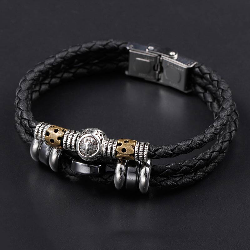 Braccialetto di protezione in ematite con le 12 costellazioni dello zodiaco Buddha Stones - Image 8