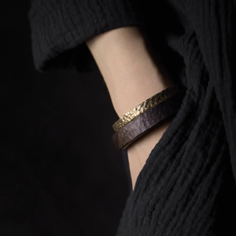 Braccialetto di rame con design semplice Buddha Stones Wealth - Image 6