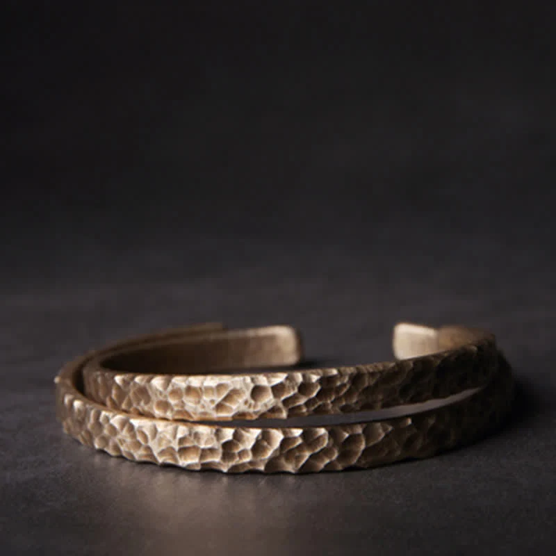 Braccialetto di rame con design semplice Buddha Stones Wealth - Image 7