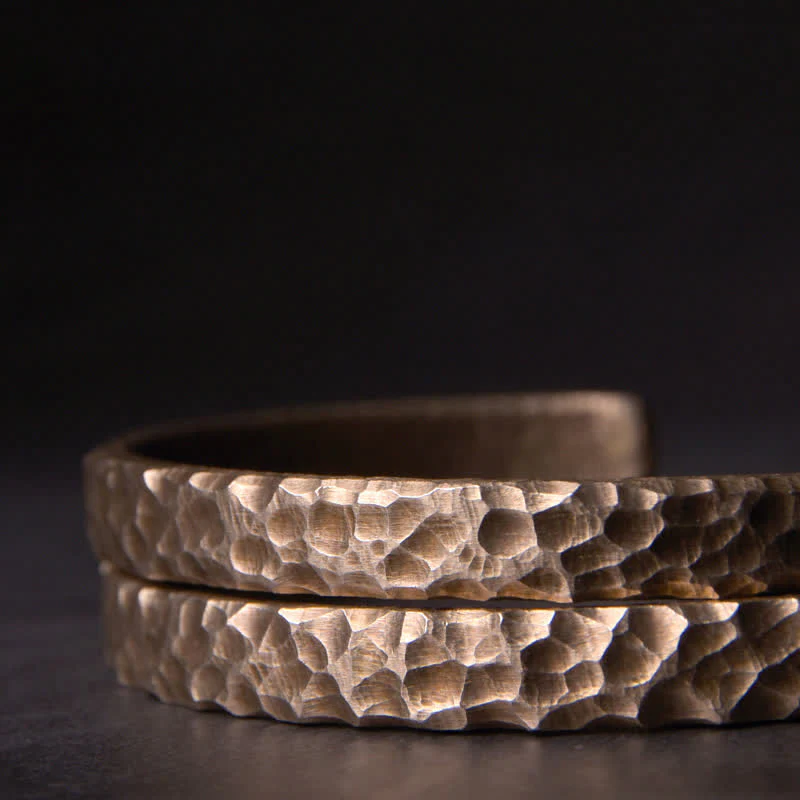 Braccialetto di rame con design semplice Buddha Stones Wealth - Image 8
