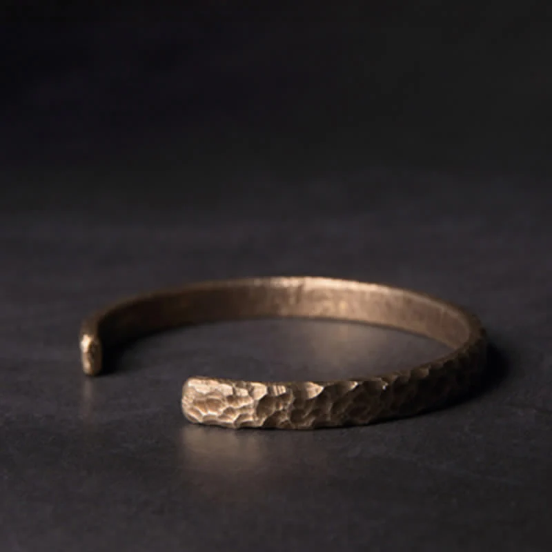 Braccialetto di rame con design semplice Buddha Stones Wealth - Image 9
