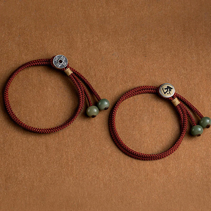 Braccialetto in corda rossa intrecciata con semi di Bodhi Buddha Stones , fatto a mano, in argento sterling 925, con zodiaco cinese, Buddha di Natale - Image 15
