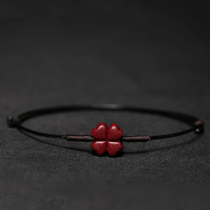 Braccialetto intrecciato con benedizione di Buddha Stones , fatto a mano, con fiore di prugna, quadrifoglio, PiXiu, loto, pesce koi, cinabro - Image 20