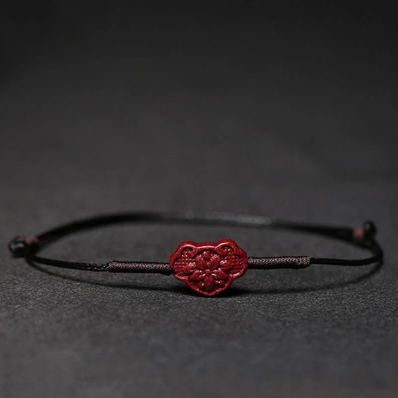 Braccialetto intrecciato con benedizione di Buddha Stones , fatto a mano, con fiore di prugna, quadrifoglio, PiXiu, loto, pesce koi, cinabro - Image 24