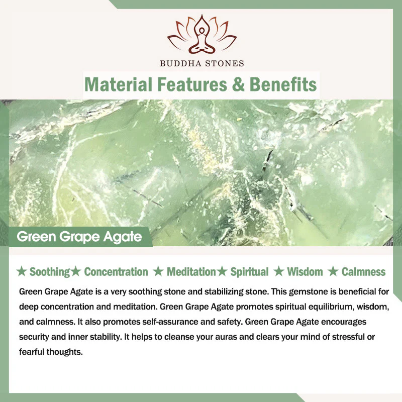 Braccialetto lenitivo con pietra di cristallo naturale di forma irregolare - Image 54