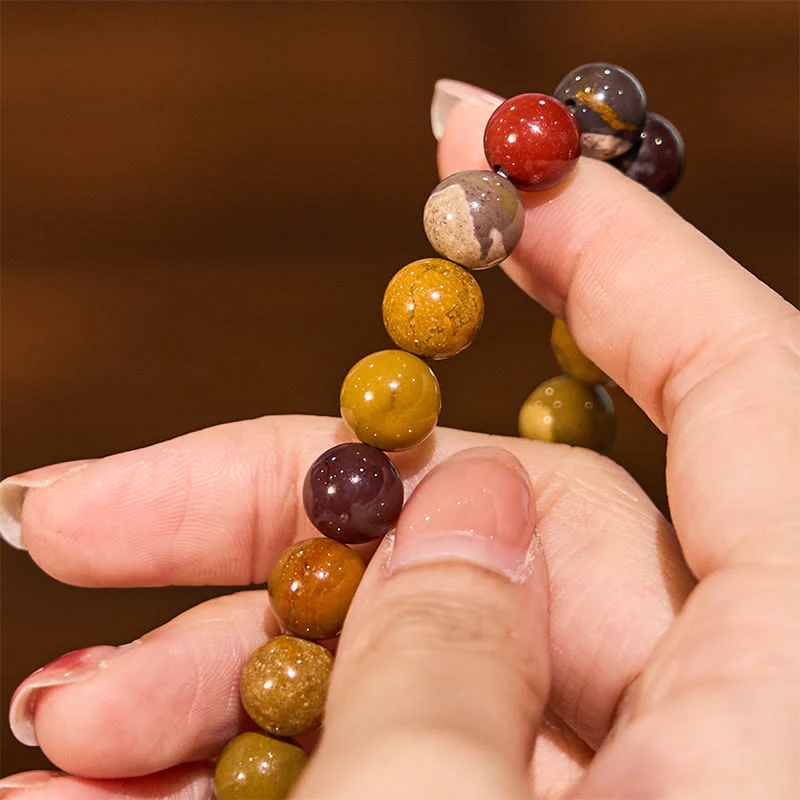 Braccialetto di crescita emozionale Buddha Stones Mookaite - Image 7