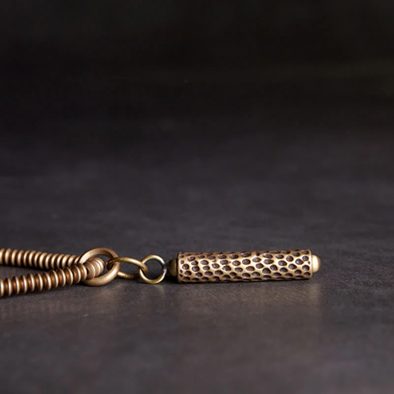 Bracciale multistrato in ottone e rame con Buddha Stones - Image 7