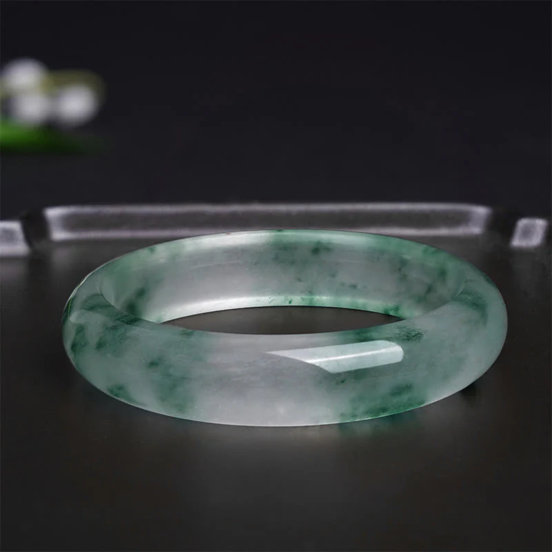 Braccialetto portafortuna con fiore galleggiante in giada naturale Buddha Stones - Image 3