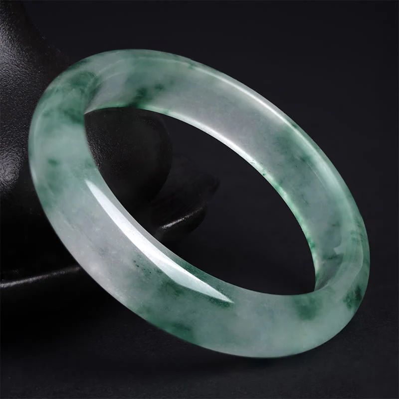 Braccialetto portafortuna con fiore galleggiante in giada naturale Buddha Stones - Image 9