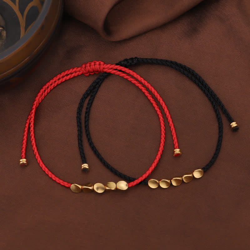 Braccialetto portafortuna rosso Buddha Stones FengShui - Image 3