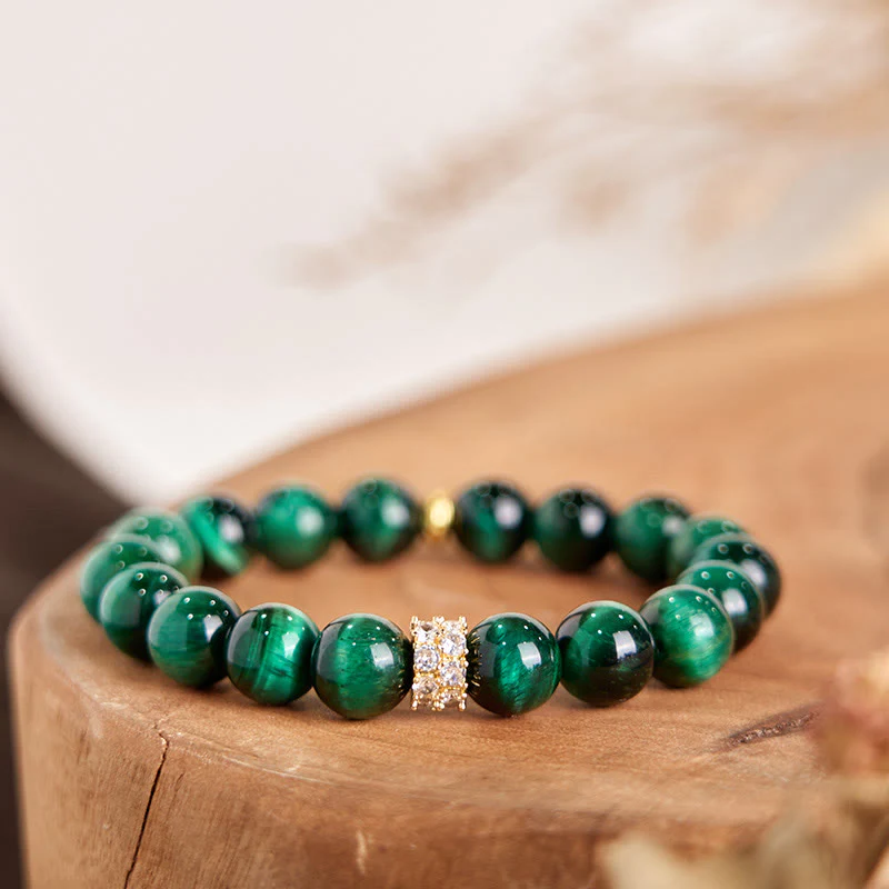 Braccialetto positivo Buddha Stones Green Tiger Eye - Image 3