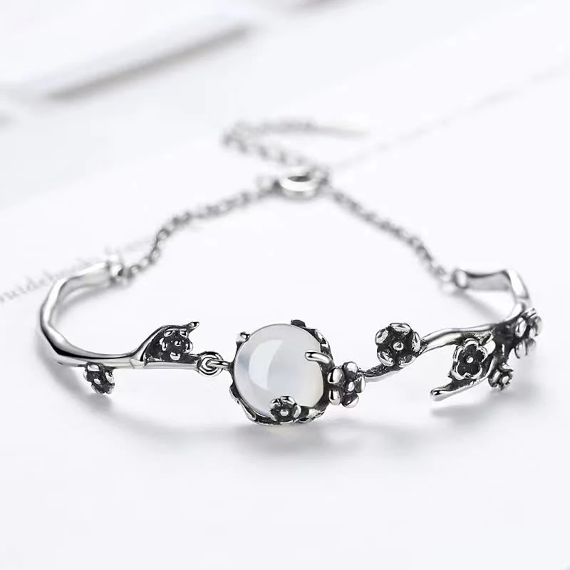 Braccialetto positivo Buddha Stones Plum Blossom Chalcedony - Image 10