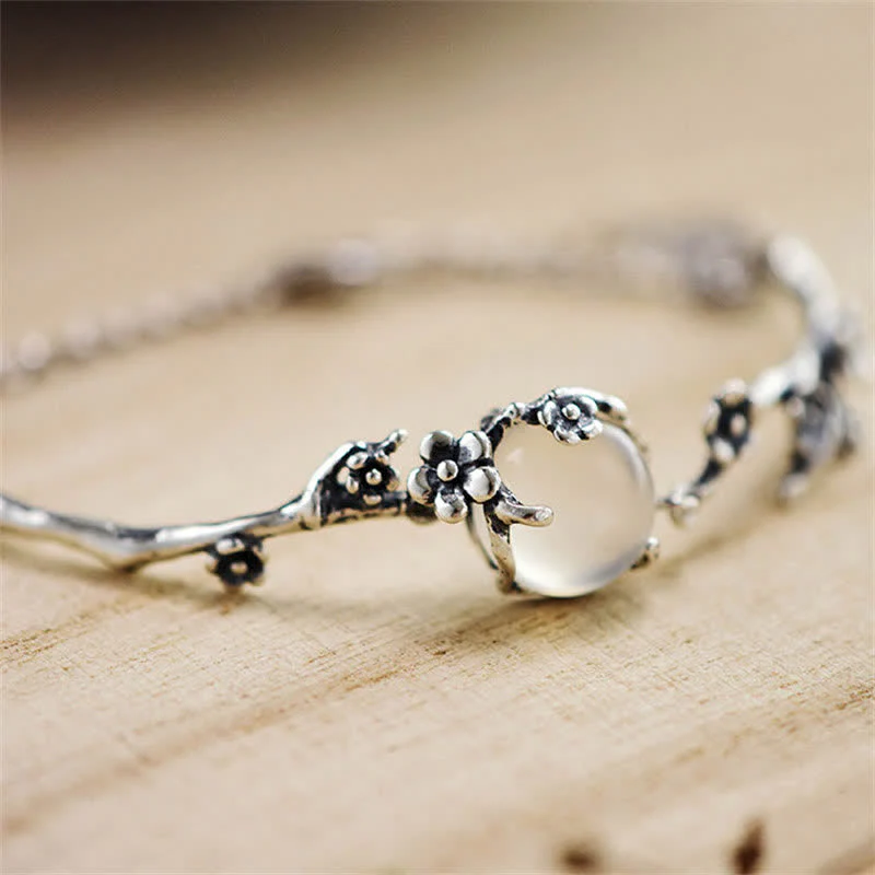 Braccialetto positivo Buddha Stones Plum Blossom Chalcedony - Image 6