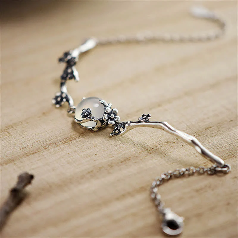 Braccialetto positivo Buddha Stones Plum Blossom Chalcedony - Image 7