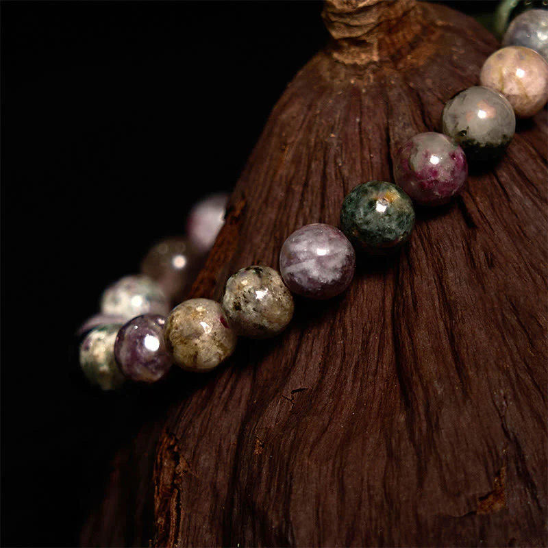 Braccialetto positivo Buddha Stones Rainbow Tormalina - Image 3