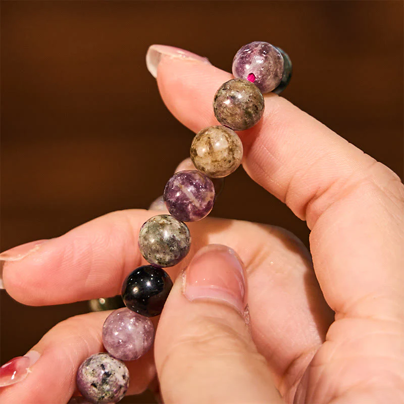 Braccialetto positivo Buddha Stones Rainbow Tormalina - Image 7