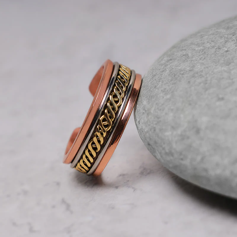 Braccialetto regolabile con polsino magnetico in rame Buddha Stones - Image 9