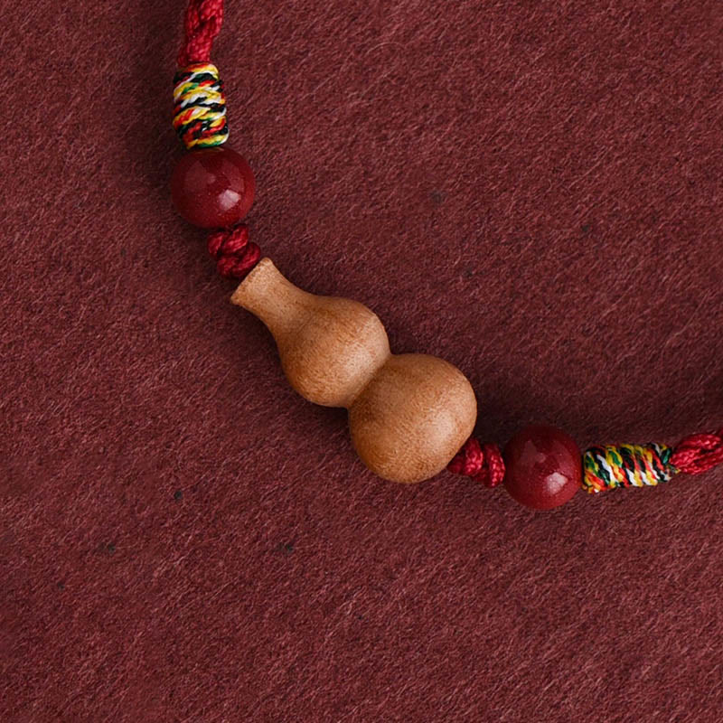 Braccialetto regolabile per la fortuna e la ricchezza, in corda di legno di pesca Buddha Stones - Image 2