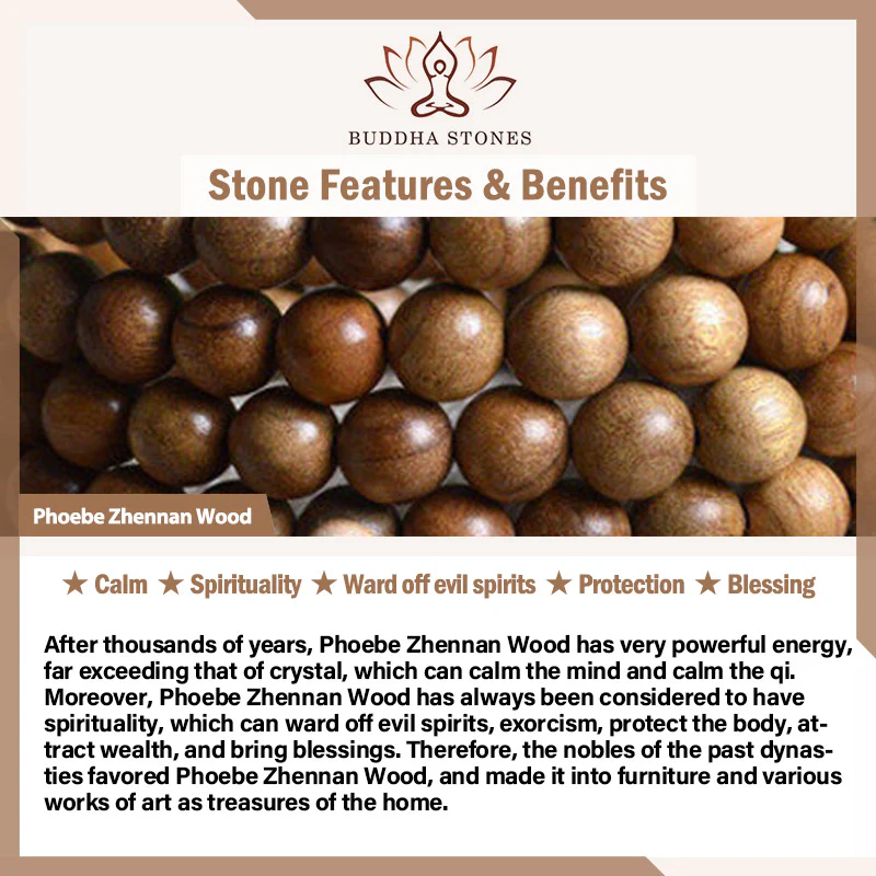 Braccialetto spirituale in legno di Buddha Stones Phoebe Zhennan - Image 10