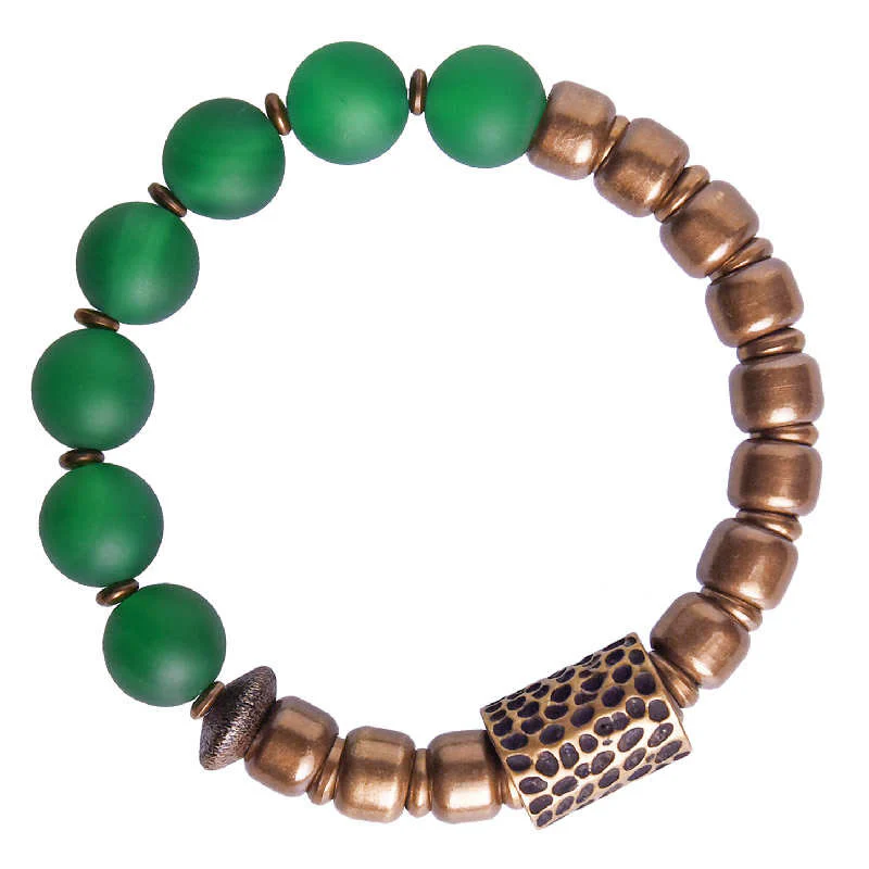 Braccialetto tibetano in agata rossa, agata verde, rame, fiducia e fortuna - Image 14