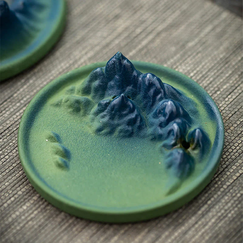 Bruciatore di incenso creativo Mountain River in ceramica con flusso di ritorno curativo - Image 20
