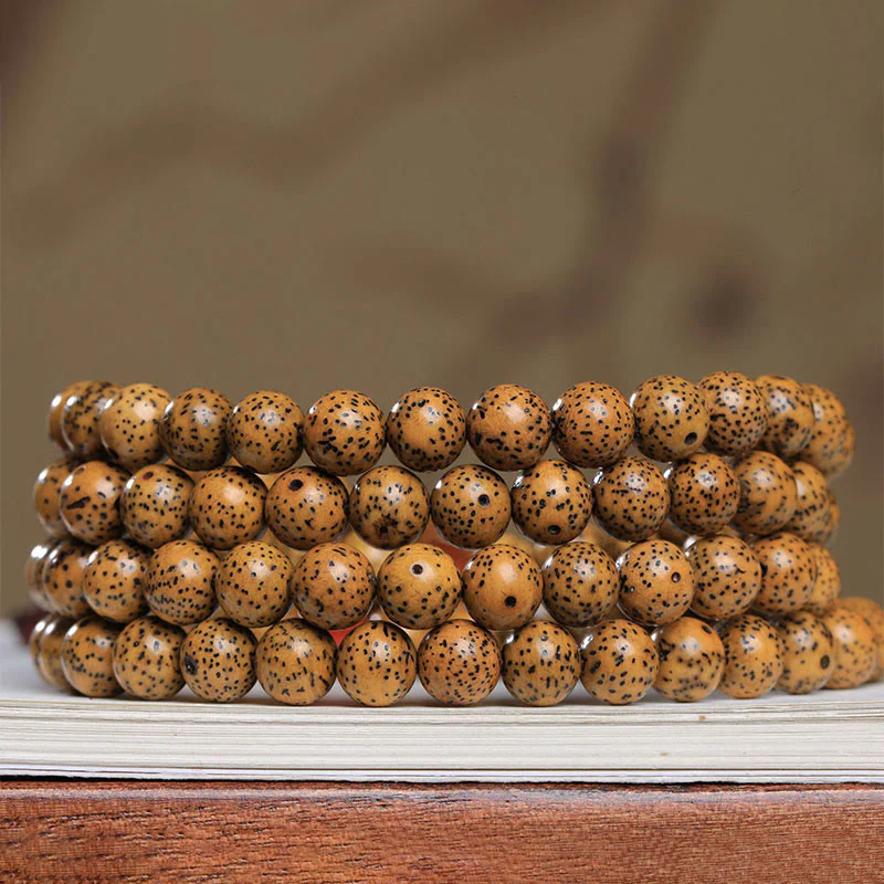 Buddha Stones 108 Mala Beads Bodhi Seed Braccialetto di Agata Rossa Auspiciousness - Image 3
