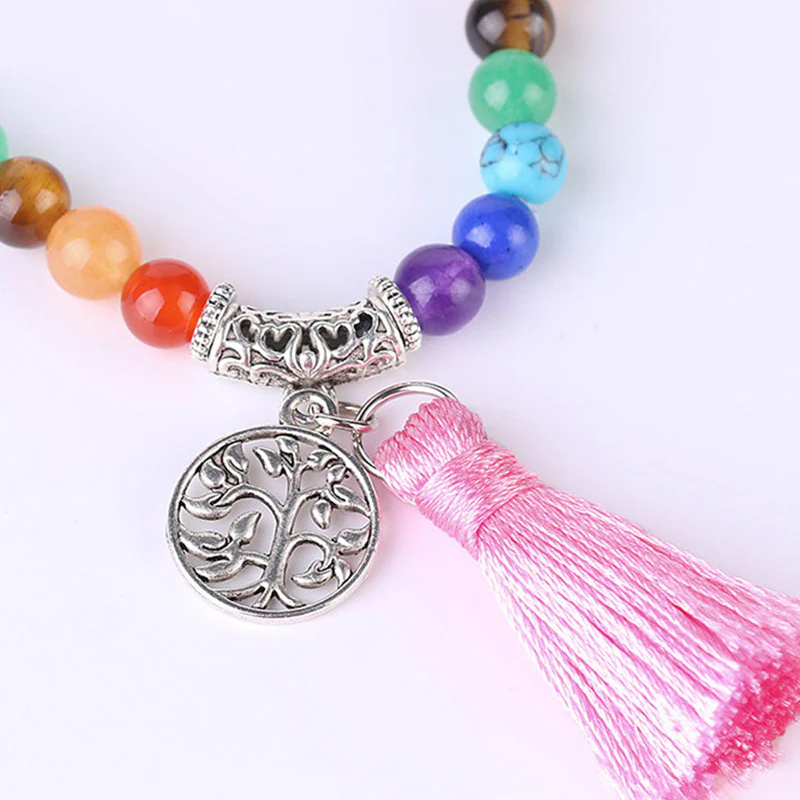Buddha Stones 108 Mala Beads Braccialetto di guarigione in cristallo blu rodonite e lazulite - Image 6