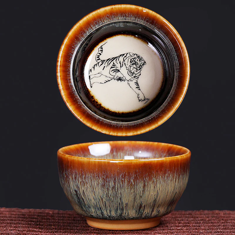 Buddha Stones 12 Zodiaco cinese Modello Tazza da tè in ceramica Kung Fu Jian Cinese Zhan Tazza da tè 73ml - Image 10