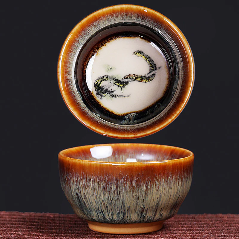 Buddha Stones 12 Zodiaco cinese Modello Tazza da tè in ceramica Kung Fu Jian Cinese Zhan Tazza da tè 73ml - Image 12