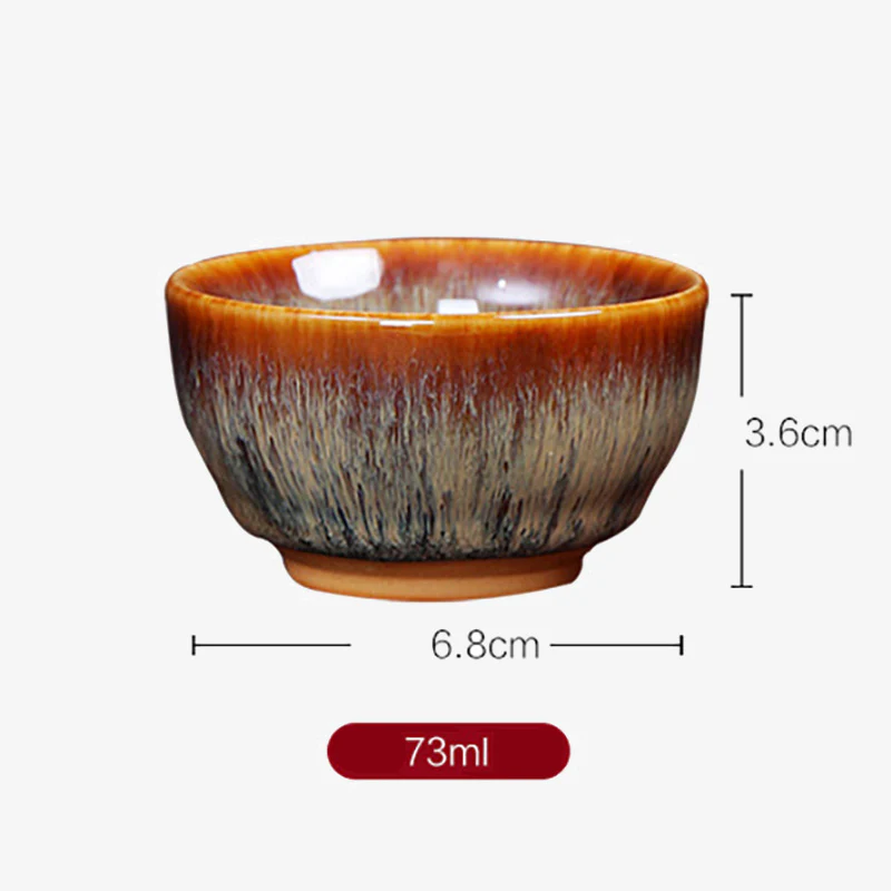 Buddha Stones 12 Zodiaco cinese Modello Tazza da tè in ceramica Kung Fu Jian Cinese Zhan Tazza da tè 73ml - Image 25