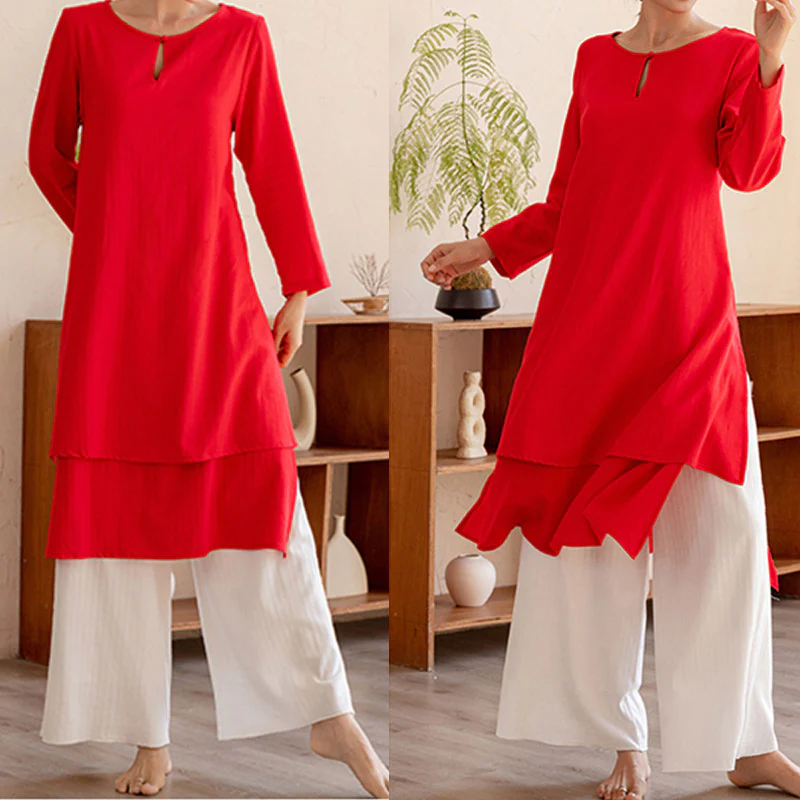 Buddha Stones 2 pezzi Design semplice Tai Chi Meditazione Yoga Abbigliamento Top Pantaloni Set da donna - Image 19