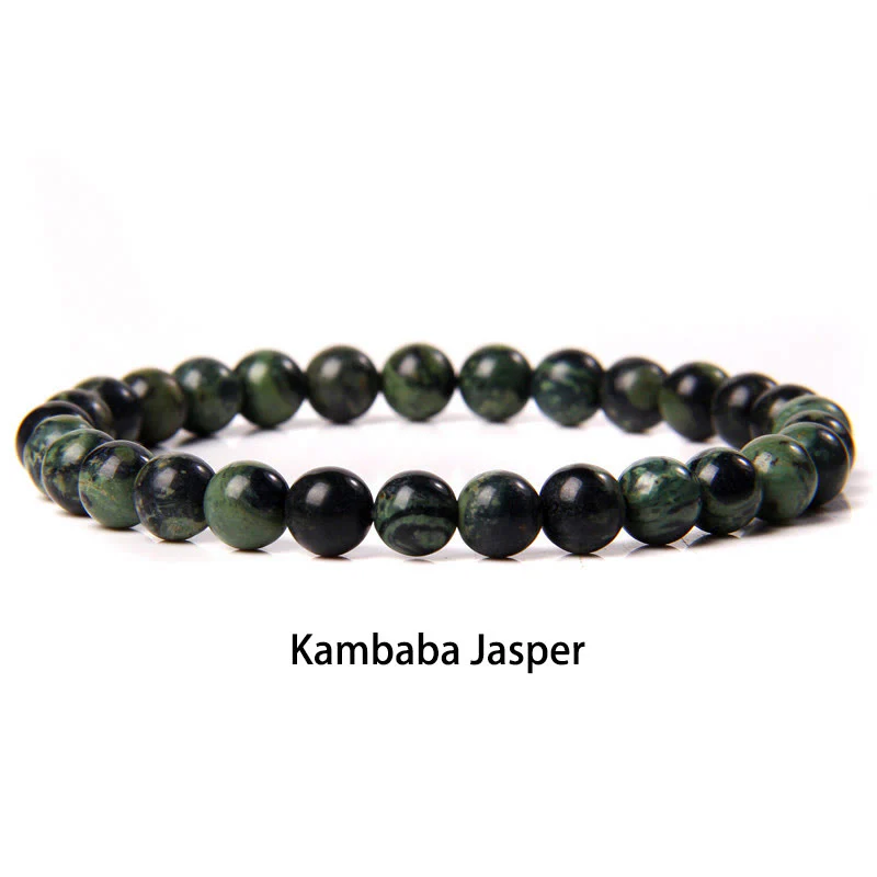 Buddha Stones 6mm Varie Pietre Cristallo Nero Glitter Pietra Occhio di Tigre Rosso Perline Braccialetto di Protezione - Image 14