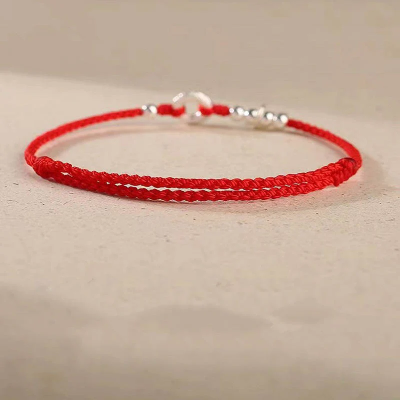 Buddha Stones 925 Sterling Silver Nuvole di Buon Auspicio Pace Fibbia Sano E Sano Bracciale Cavigliera - Image 14