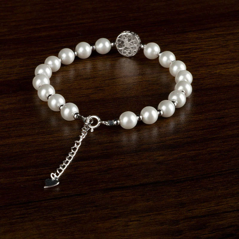 Buddha Stones 925 Sterling Silver Perla Calcedonio Blu Guarigione Catena Bracciale Anello - Image 2