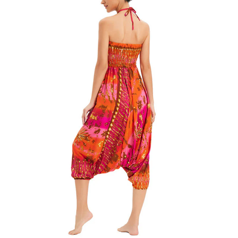 Buddha Stones a balze larghe e colorate sfumate, pantaloni a vita alta, pantaloni da tuta, pantaloni da donna - Image 20