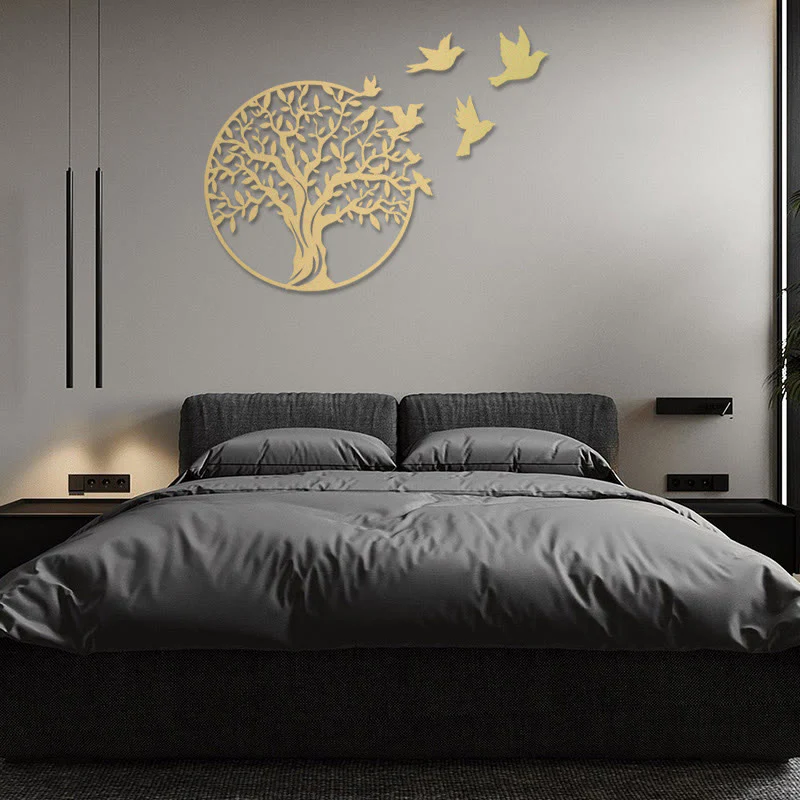 Buddha Stones Albero della vita Uccelli Cartello Regalo di inaugurazione della casa Unity Wall Art - Image 10