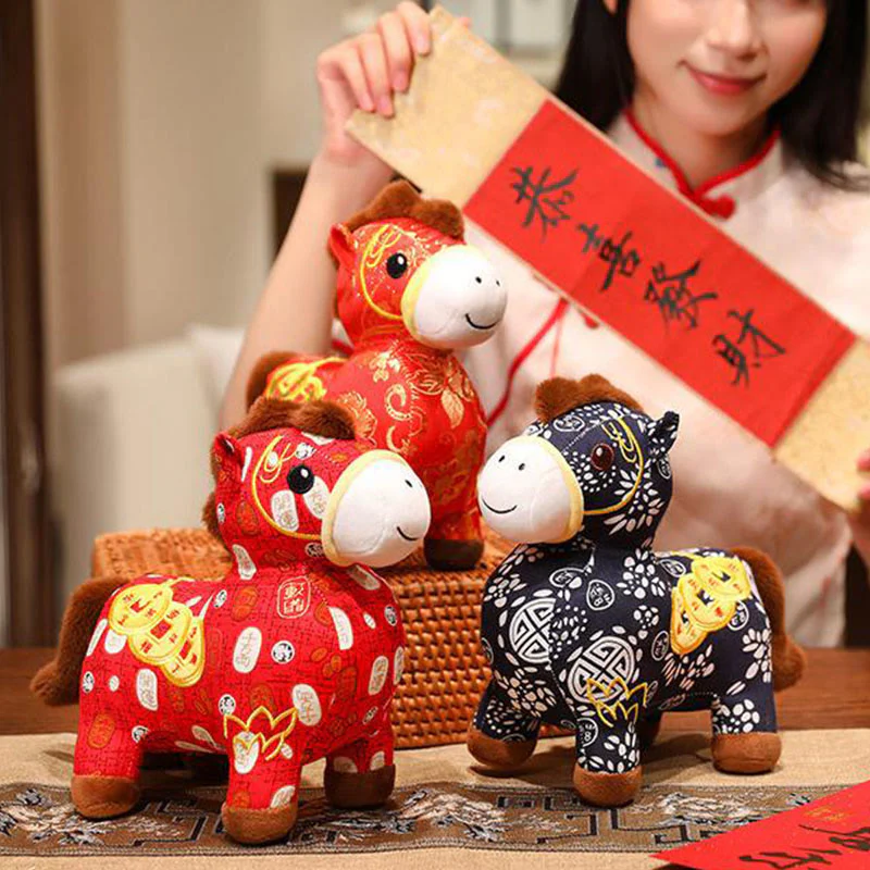 Buddha Stones Anno del Cavallo Monete di Rame Peluche Decorazione per la Casa - Image 19