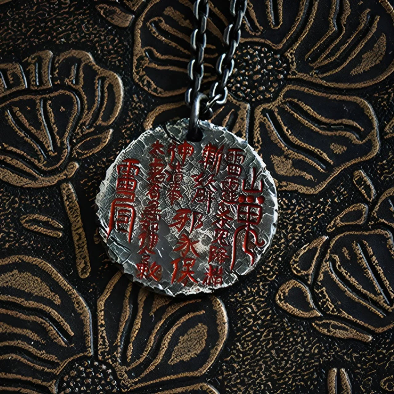 Buddha Stones Argento Sterling 999 Oro 24k Bagua Tai Chi Yin Yang Design Fantasmi di montagna Spendere soldi Collana pendente Armonia - Image 10