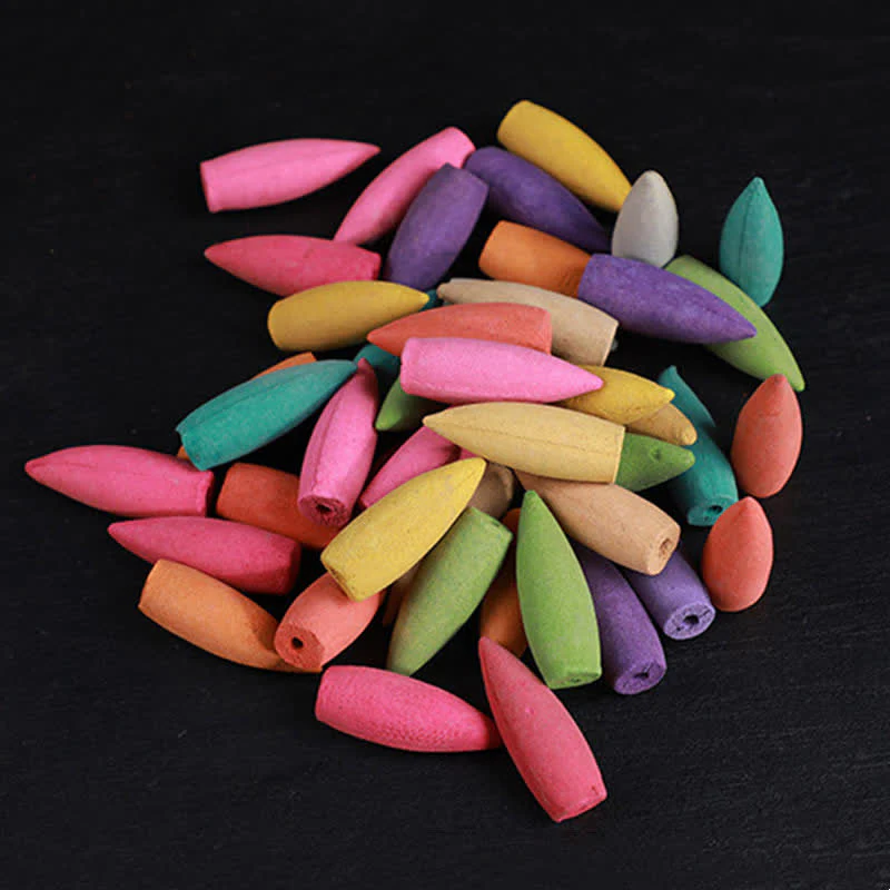 Buddha Stones Aroma floreale misto Sandalo Incenso a riflusso Confezione da 50 coni - Image 5