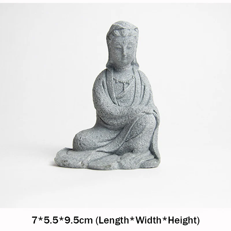 Buddha Stones Avalokitesvara Statua Benedizione Decorazione per la casa - Image 6