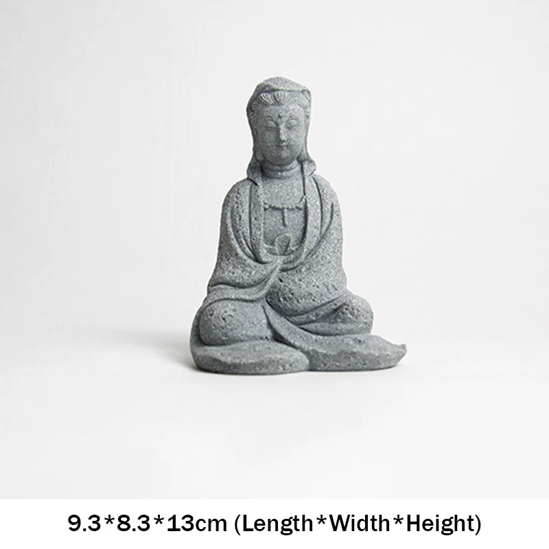 Buddha Stones Avalokitesvara Statua Benedizione Decorazione per la casa - Image 9