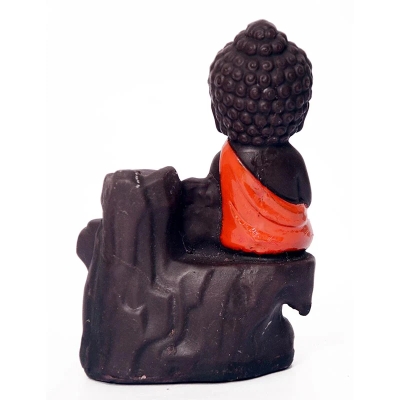 Buddha Stones Backflow Fumo Fontana Ceramica Benedizione Bruciatore Incenso Decorazione - Image 9