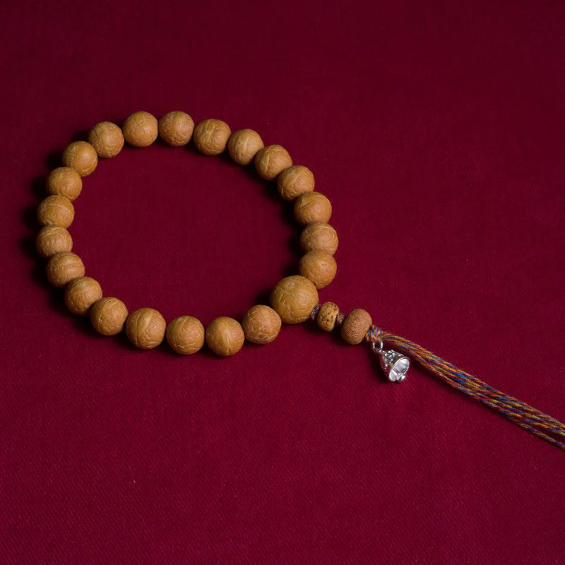 Buddha Stones Bodhi Seme Fortuna Auspicio Mala da polso Nappa Mala tascabile - Image 3