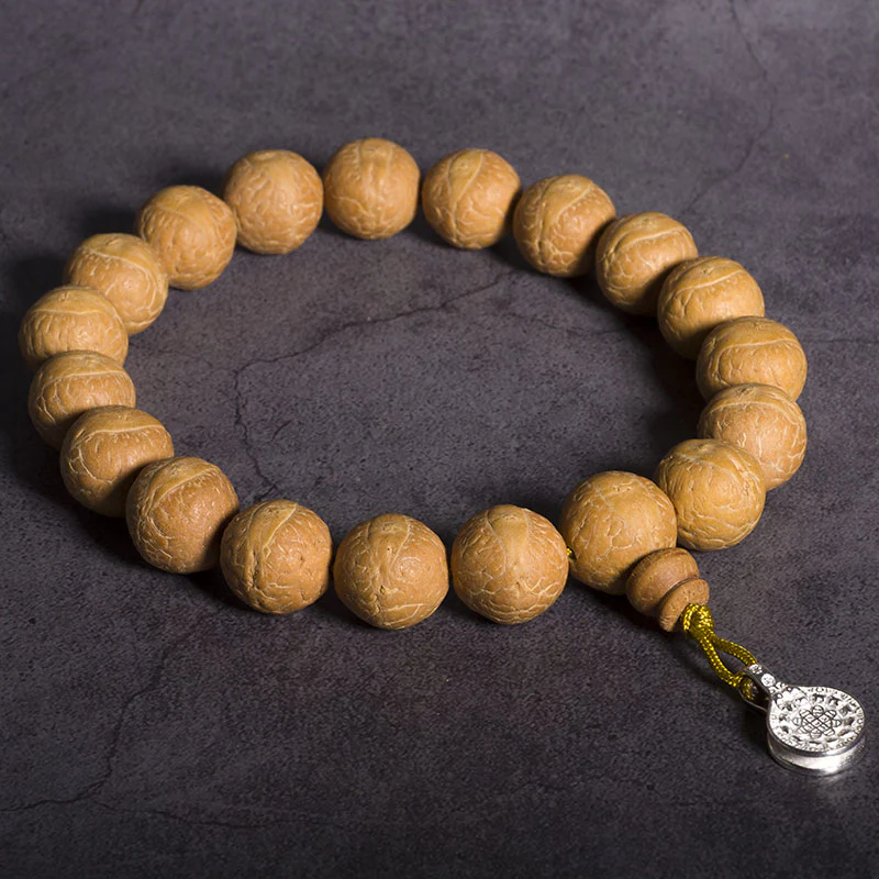 Buddha Stones Bodhi Seme Fortuna Auspicio Mala da polso Nappa Mala tascabile - Image 4