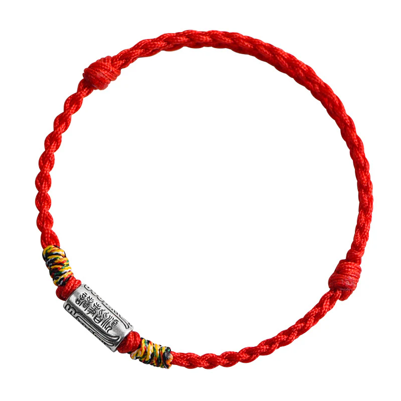 Buddha Stones Bracciale Cavigliera in Argento Sterling 925 Fatto a Mano Tutto Va Bene Design Protezione Forza - Image 11