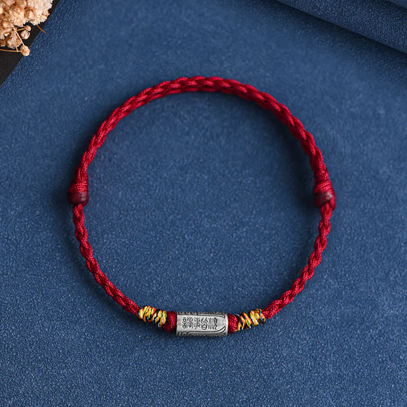 Buddha Stones Bracciale Cavigliera in Argento Sterling 925 Fatto a Mano Tutto Va Bene Design Protezione Forza - Image 12