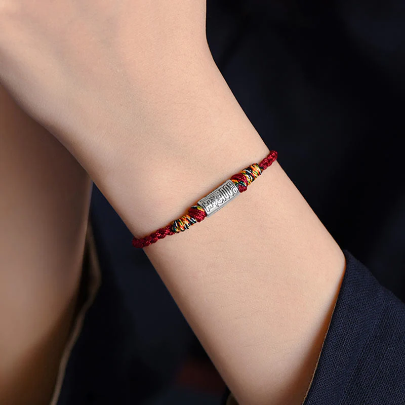 Buddha Stones Bracciale Cavigliera in Argento Sterling 925 Fatto a Mano Tutto Va Bene Design Protezione Forza - Image 16