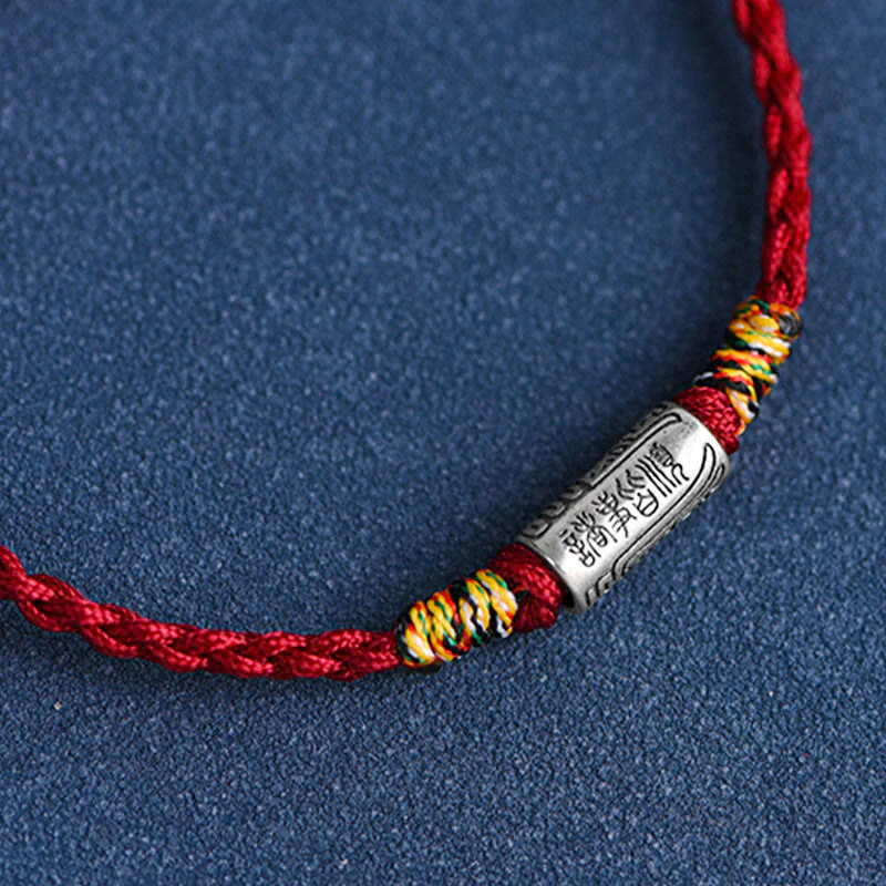 Buddha Stones Bracciale Cavigliera in Argento Sterling 925 Fatto a Mano Tutto Va Bene Design Protezione Forza - Image 17